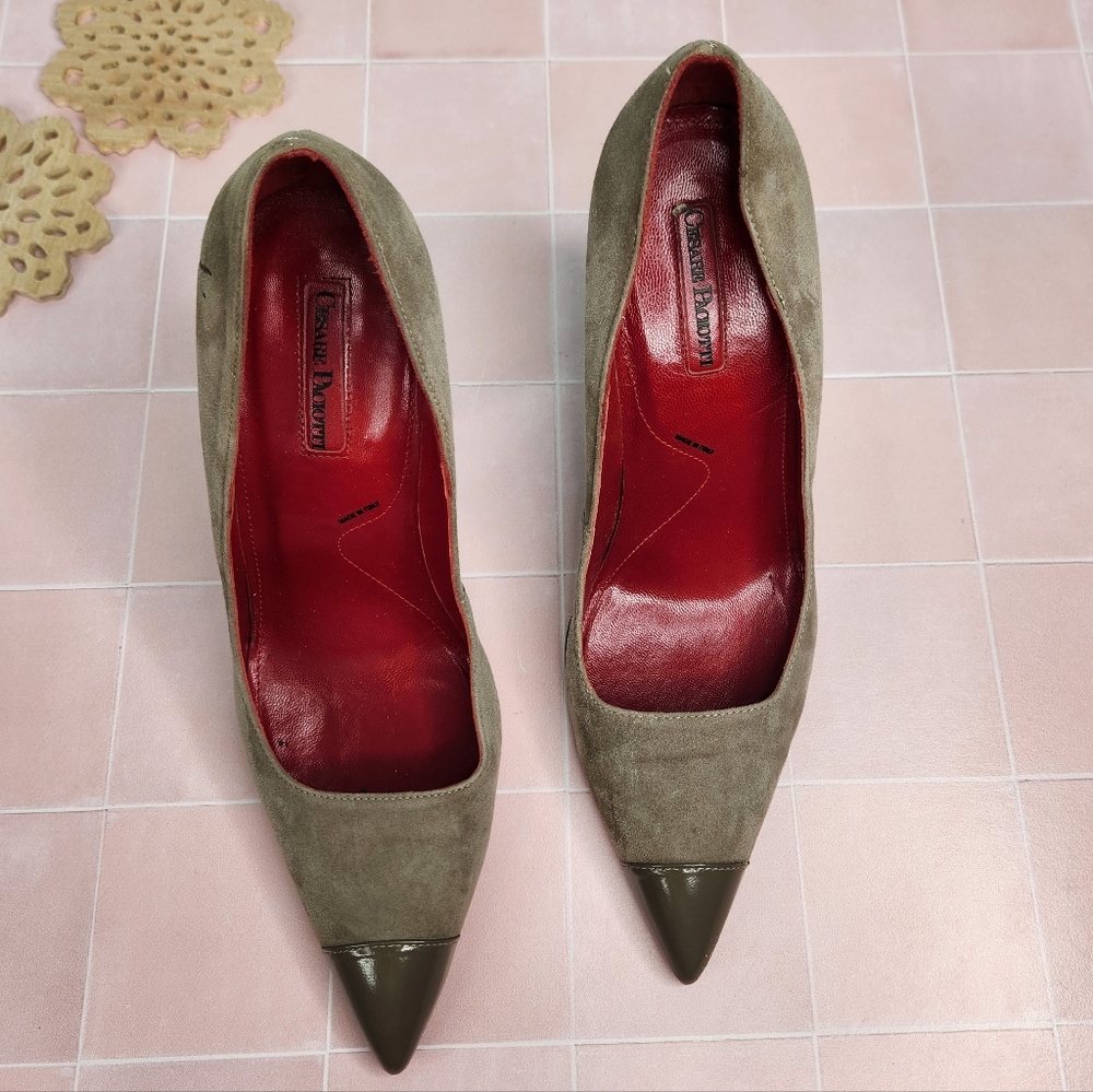 Cesare Paciotti Suede Pumps - Picture 3 of 10